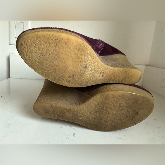 DIESEL Ankle Suede Wedge Booties Size 9 - Picture 8 of 8